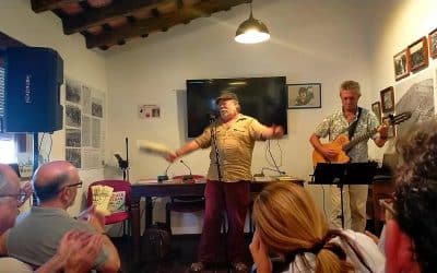 ENTRE POETAS Y MATUTERAS. Recital en la inauguración de los Patios de la Memoria en la Casa de la Sauceda, en Jimena de la Frontera.