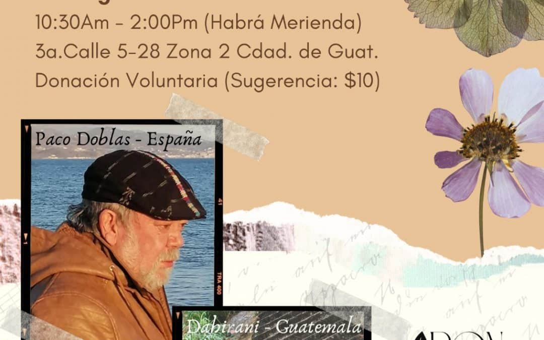 Recital poético / musical retrasmitido online desde Ciudad de Guatemala