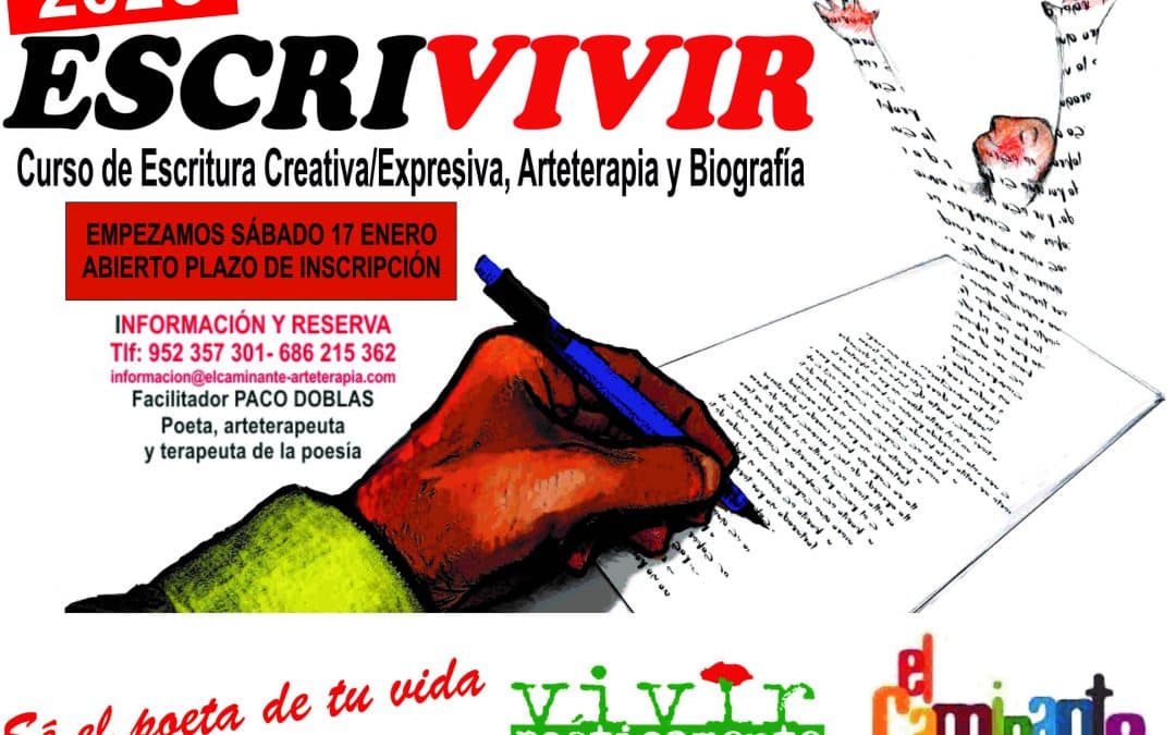 ESCRIVIVIR 2026. Curso de Escritura Creativa, Arteterapia y Biografía