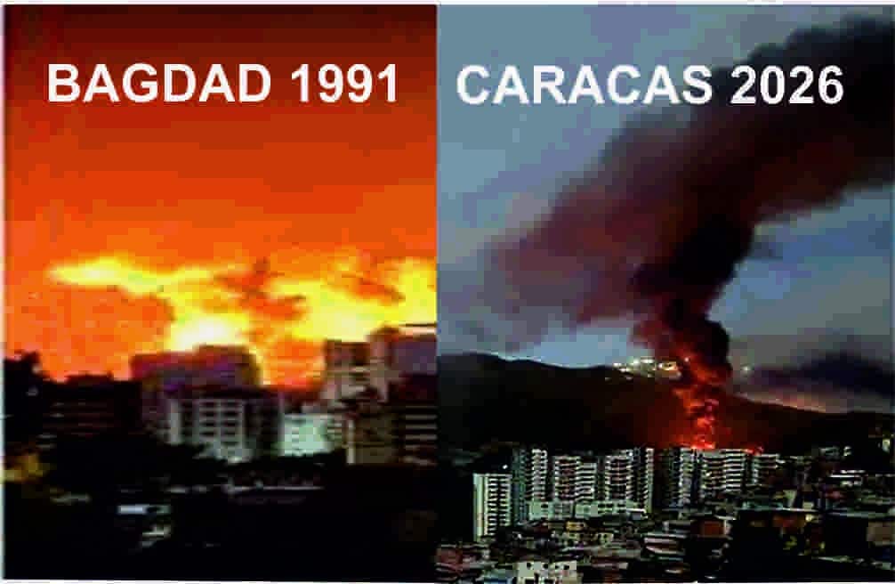 35 años despues un mismo poema                                                 PADRE NUESTRO DE BAGDAD 1991/ PADRE NUESTRO DE CARACAS 2026